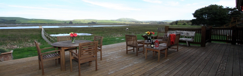inverness ca deck on tomales bay